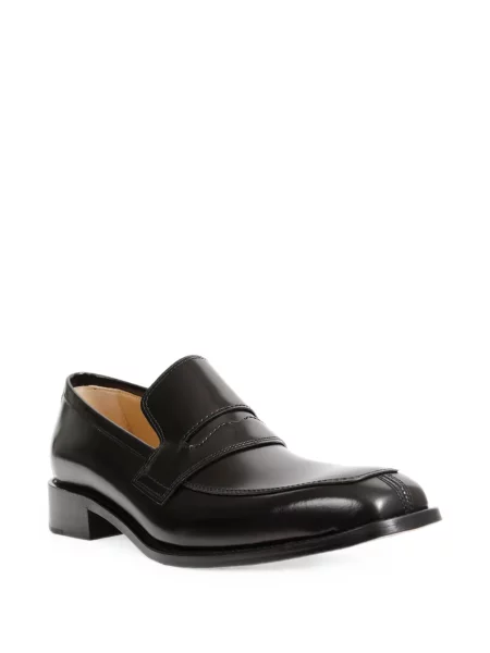 Pantofi loafer Fendi din piele maro