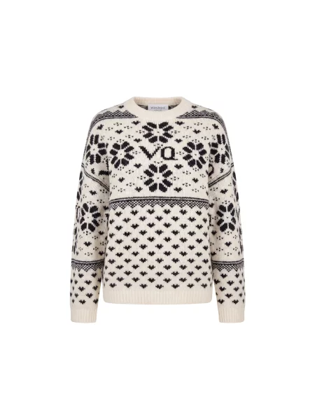 VERSTIQUE Pulover negru alb