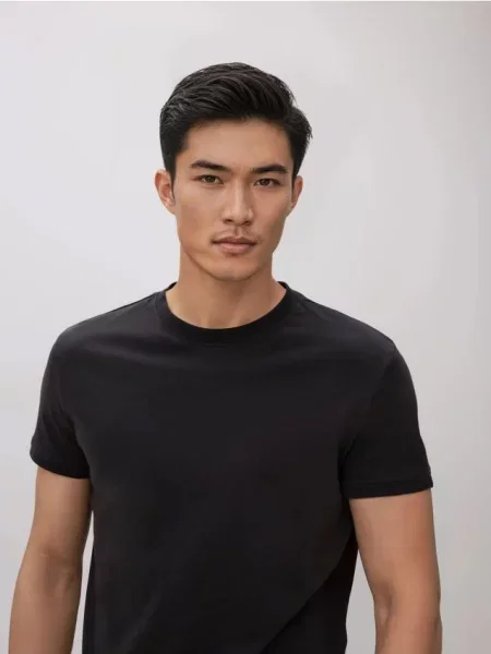 Reserved Tricou slim fit gri-închis gri