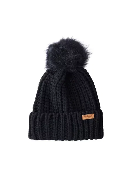 Barbour czapka i szalik czarny