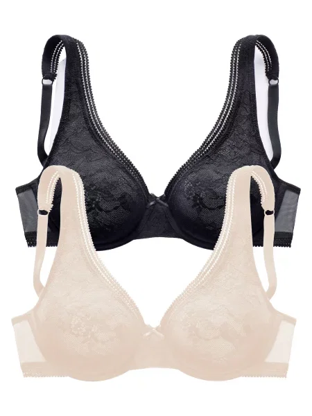 PETITE FLEUR by LASCANA Sutien crem negru