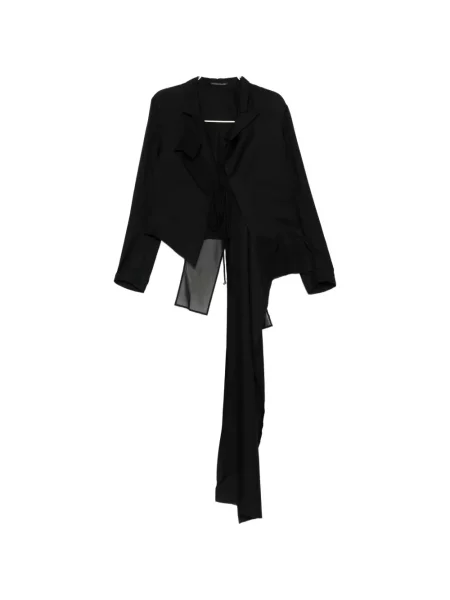 Geacă Yohji Yamamoto din țesătură twill negru