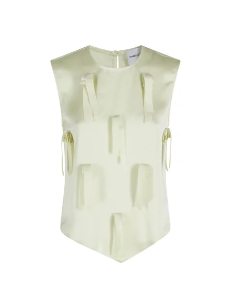 Top Isabelle Blanche żółty