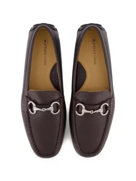 Pantofi loafer Atelier Verdi din piele maro