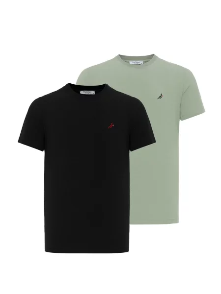 Moxx Paris Tricou verde negru
