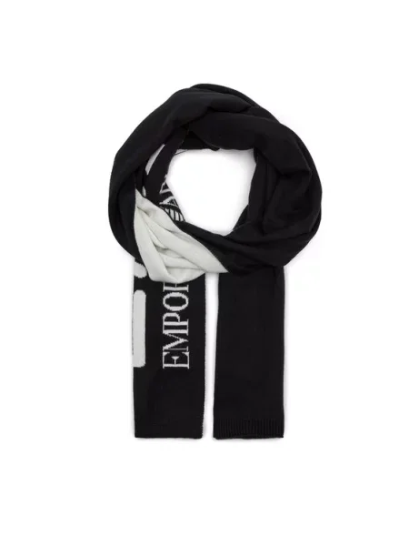 Шарф Mountain Visibility black / white білий