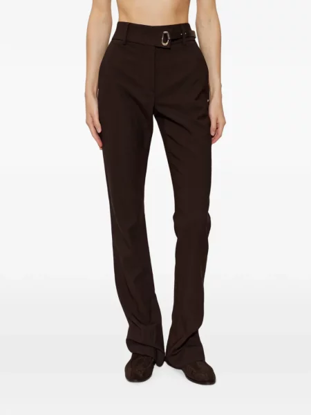 Cu centură pantaloni Sportmax maro