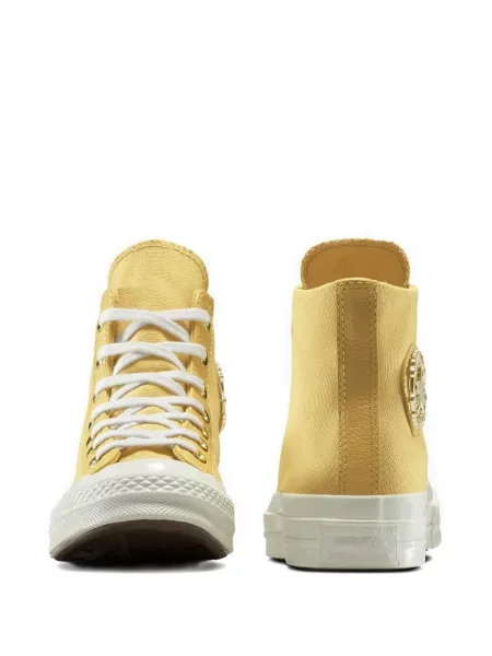 Sneakerși Converse Chuck 70 alergare cu cataramă cu bretele alb