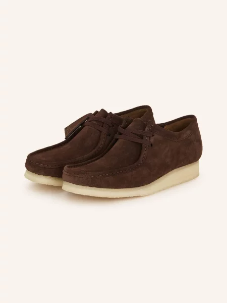 Clarks Originals Botki Zamszowe Wallabee braun