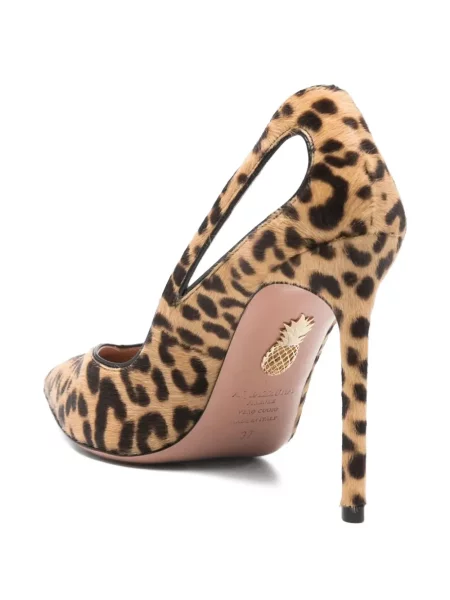 Pantofi cu toc Aquazzura cu imagine cu model leopard