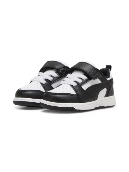 Sneakersy PUMA Rebound V6 Lo dla małych dzieci Buty 19 biały