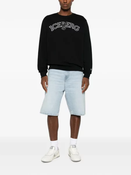 Hanorac Iceberg cu broderie negru