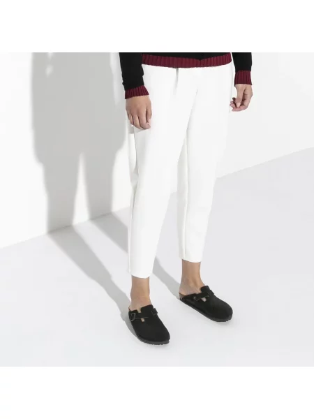 Klapki Birkenstock zamszowe brązowe