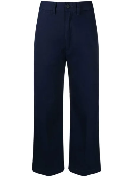 Pletena majica Polo Ralph Lauren s vezom s V-izrezom smeđa