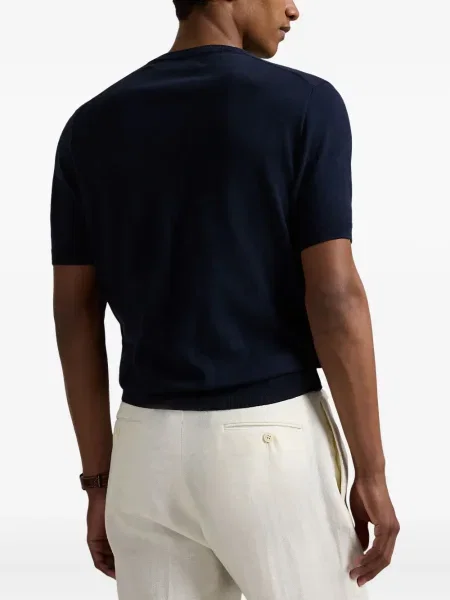 Șapcă Polo Ralph Lauren din fleece cu dungi cu volane albastru