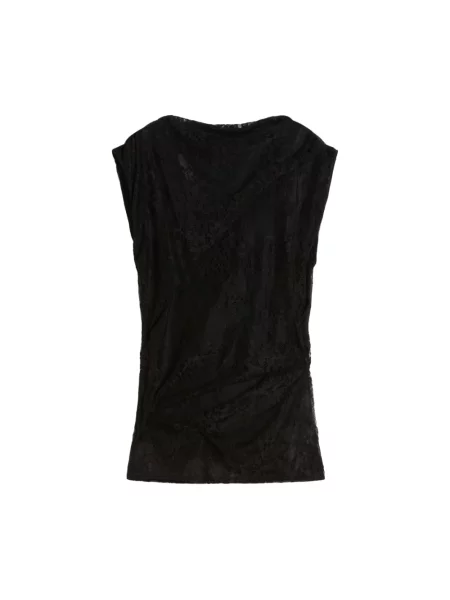 Top Sportmax koronkowy czarny