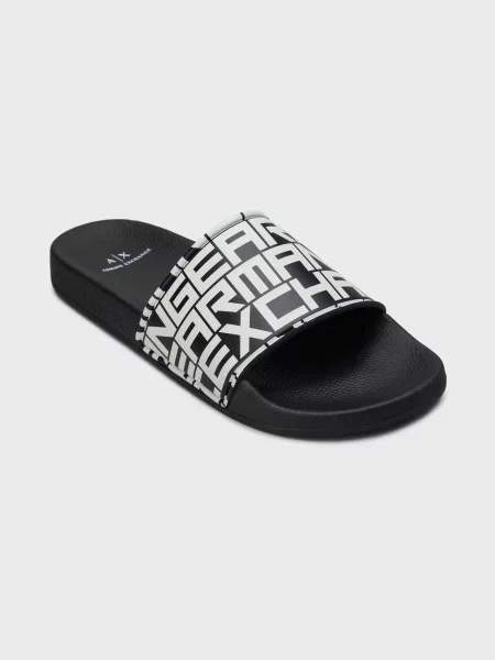 Шлепанцы Armani Exchange черные