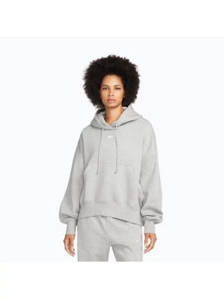 Кофта Nike Sportswear Phoenix Fleece Oversized dark grey heather/sail сірий