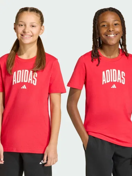 Детская футболка Adidas красная