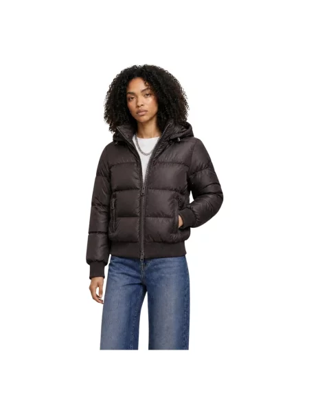 Kurtka puchowa Armani Exchange brązowa