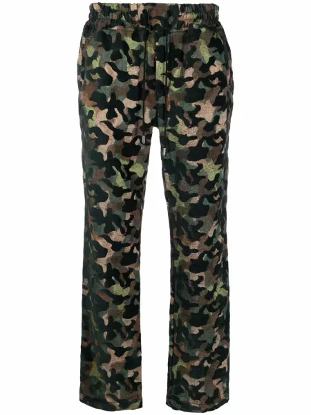 Pantaloni Just Don cu imagine cu model camuflaj verde