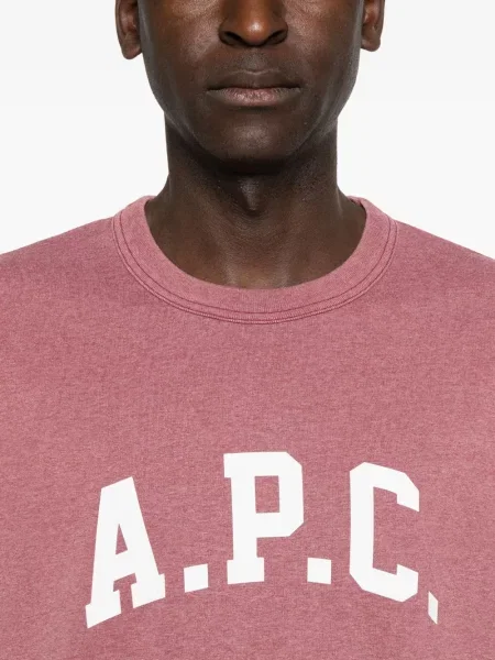 Tricou A.p.c. cu imagine roz