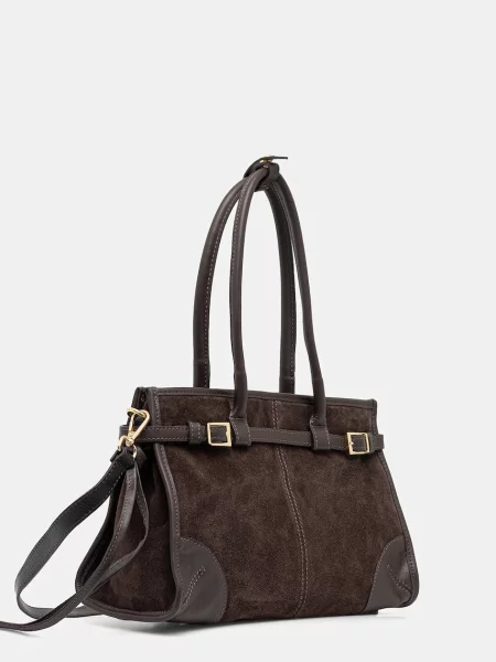 Замшева сумочка Answear.LAB коричневий