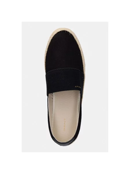 Espadryle Gant skórzane czarne