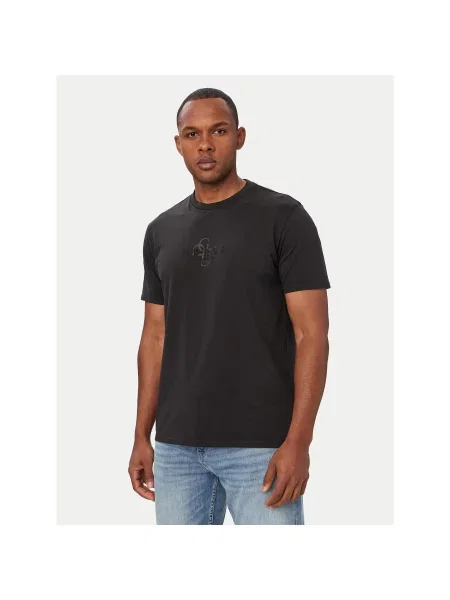 Guess Póló Regular Fit fekete