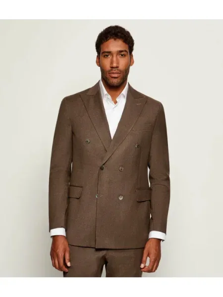 Oscar Jacobson De lână sacou Farris maro