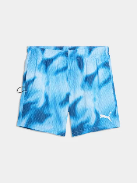 Шорти для плавання PUMA Swim Printed Raster комбінований верх синій