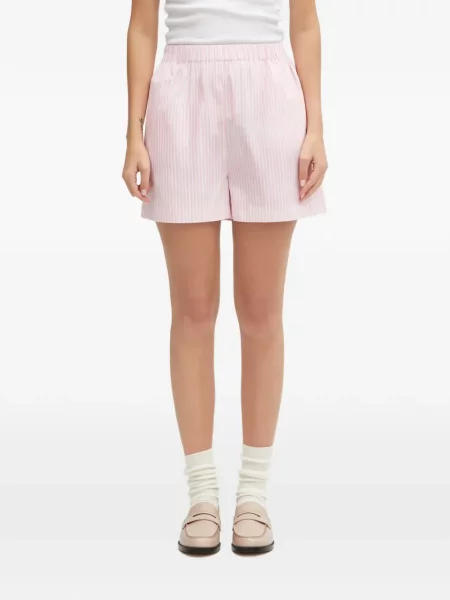Pantaloni scurți Sporty & Rich cu dungi roz