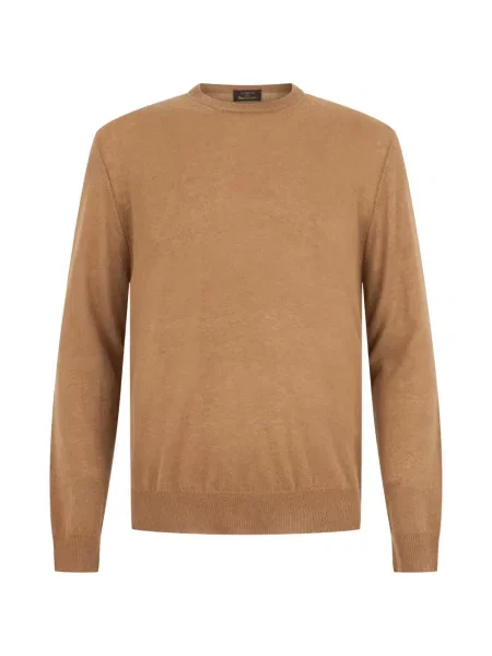 Lung pulover Slowear cu decolteu rotund