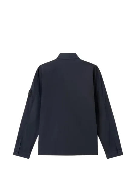 Bunda Stone Island s kamínky s našívanými kapsami modrá