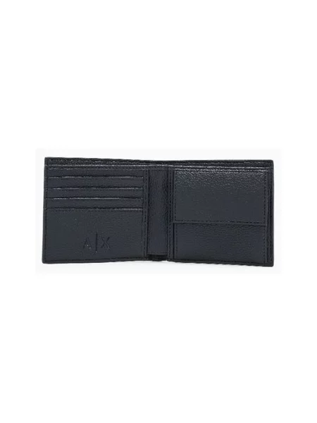 Armani Exchange peňaženka pánska z imitácie kože čierna