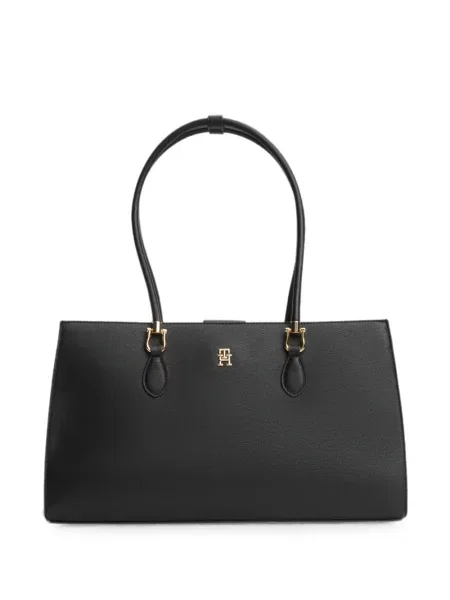 Geantă Tommy Hilfiger cu autograf negru