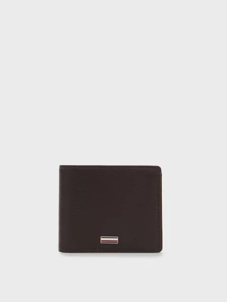Шкіряний гаманець Tommy Hilfiger коричневий