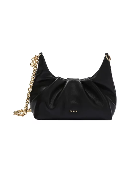Furla Torebki Kobieta ONE SIZE Skóra Delia Mini Torebka na Ramię czarny