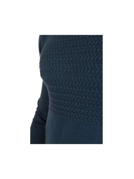 Dzianinowy sweter Hugo niebieski