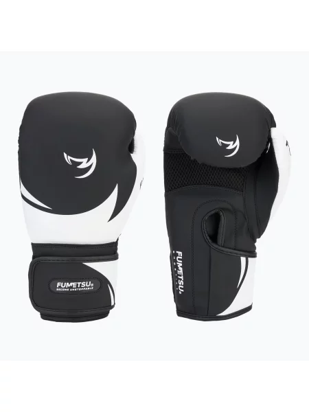 Rękawice bokserskie FUMETSU Ghost S3 Boxing black/ white białe