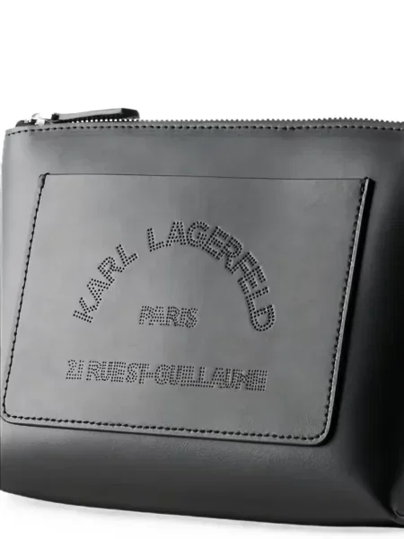 Чанта Karl Lagerfeld с автограф черно