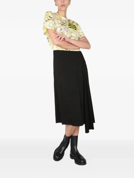 Tricou Raf Simons cu decolteu rotund galben