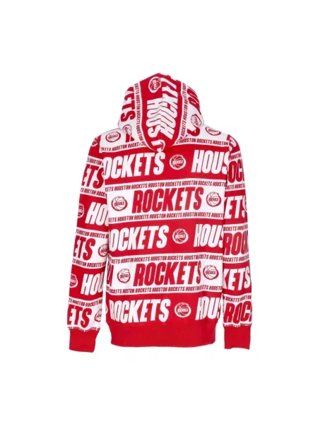 Bluza z kapturem Mitchell & Ness czerwona