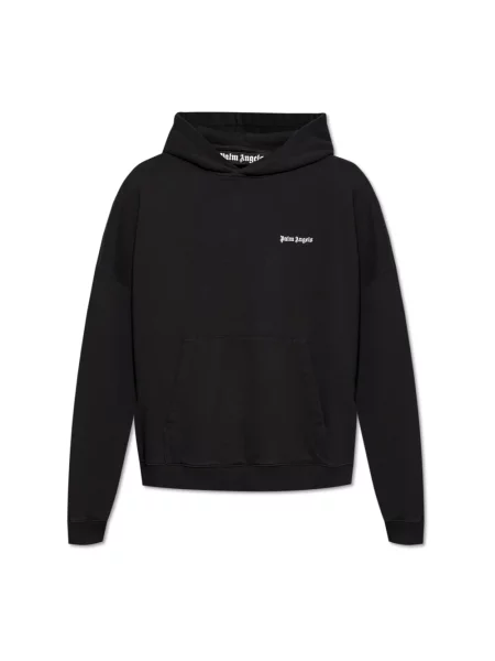 Bluza z kapturem Palm Angels klasyczna czarna