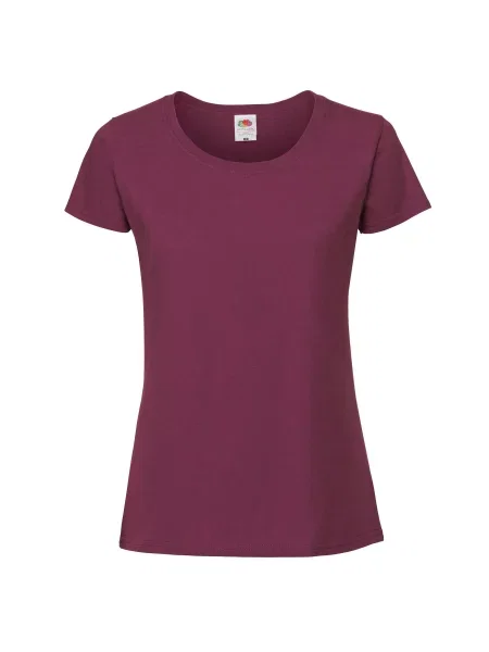 Koszulka Iconic Premium Ringspun Cotton T-shirt czerwona