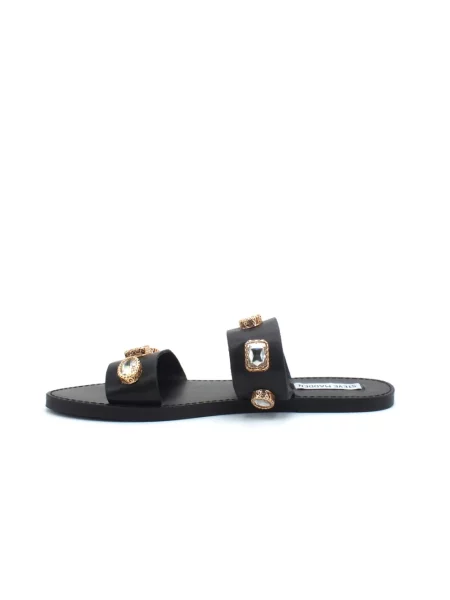 Klapki Steve Madden skórzane czarne