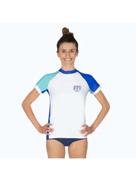 Дамска тениска за плуване Mares Rashguard Shield white бяло