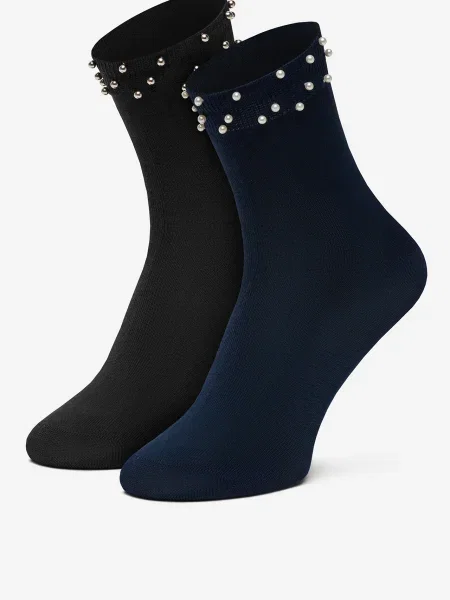 Nine West Zoknik 2 PACK Színes fekete