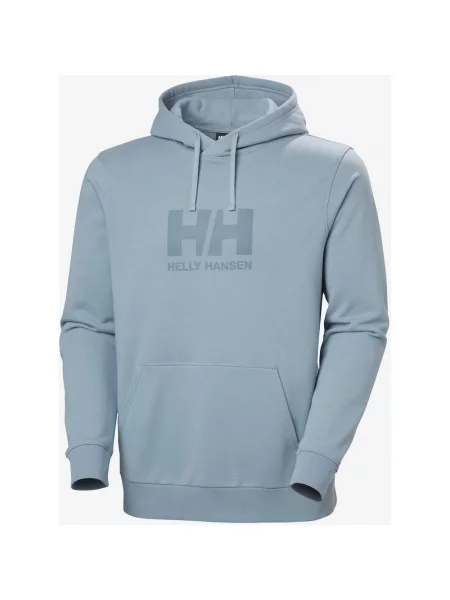 Bluza z kapturem Helly Hansen Logo pastelowa M niebieska