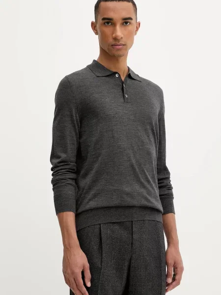 Vuneni pulover BARENA VENEZIA Knitwear Pevaron za muškarce lagane siva